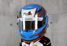 HELMET MINI DISPLAY STAND figure F.TANAKA Helmet stand racing driver