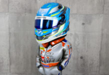 HELMET MINI DISPLAY STAND figure F.TANAKA EXPRIT HELMET DISPLYA STAND