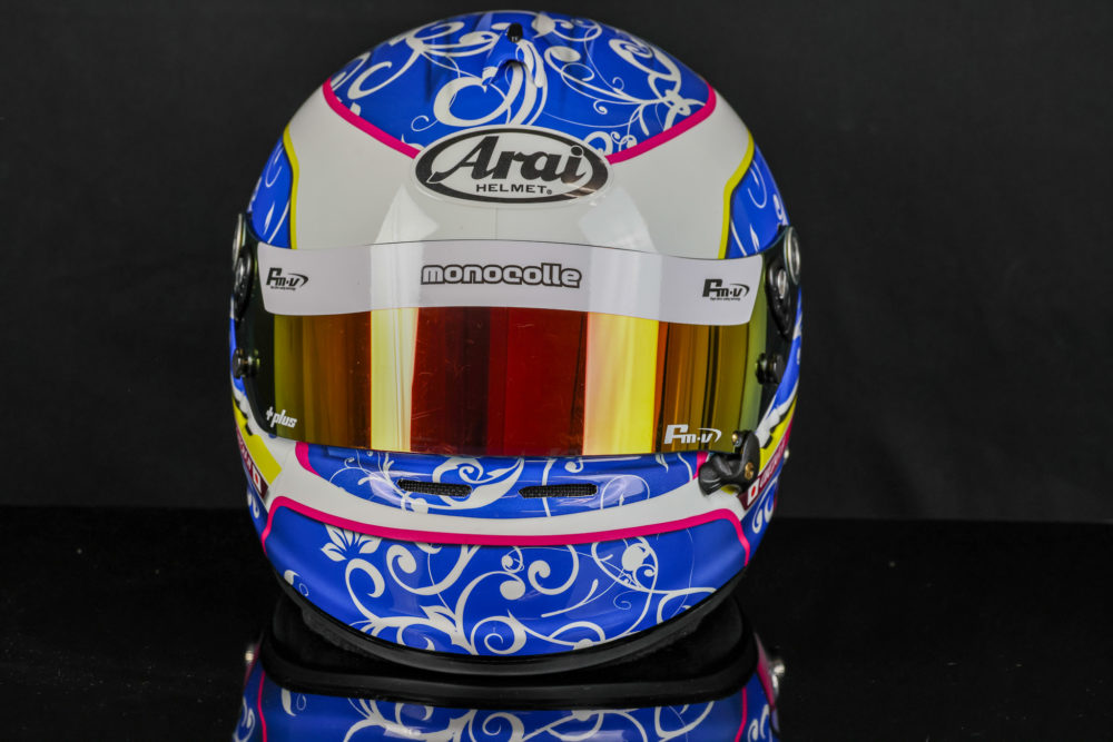 Helmet design wrapping Arai GP6S Cheska Hentona