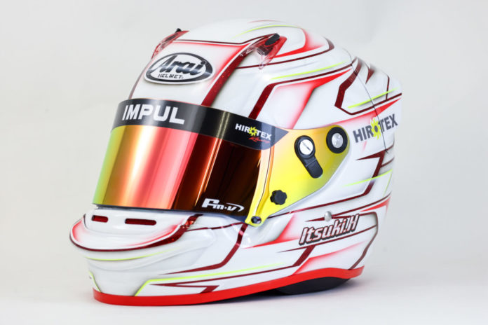 Helmet paint ARAI CK-6K Junior helmet Itsuki HAYASHI HIROTEX