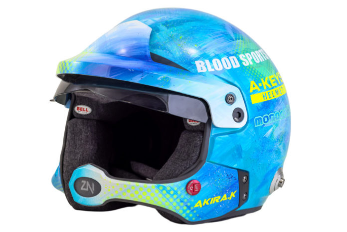 HELMET PAINT 332 BELL RACING MAG10 RALLY PRO HANS AKYES KITAGAWA