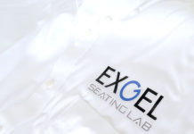 EXGEL エクスジェル イベントシャツ LOGOプリント