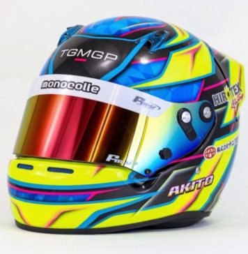 Helmet paint 340 ARAI CK-6K Junior helmet AKITO YOKOYAMA Helmet paint 340 ARAI CK-6K Junior helmet AKITO YOKOYAMA