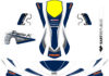 RACING KART STICKER 1 KART REPUBLIC KART STICKER kart republic