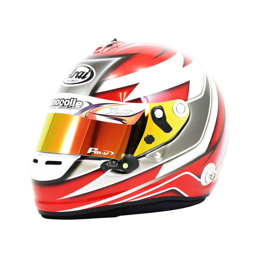 Patois Partial Expensive Easy semi custom color order helmet design ARAI GP6S 159 monocolle motor  sport Japan