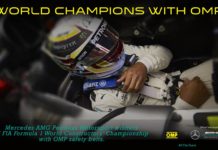 OMP シートベルトを使用するメルセデスF1 TEAM ルイス ハミルトンがワールドチャンピオン獲得