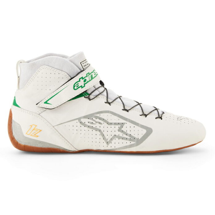2026 NEW COLOR アルパインスターズ レーシングシューズ TECH1 Z V3 ホワイト×グリーン(2062) FIA8856-2018公認モデル (2715024-2062) MY2026