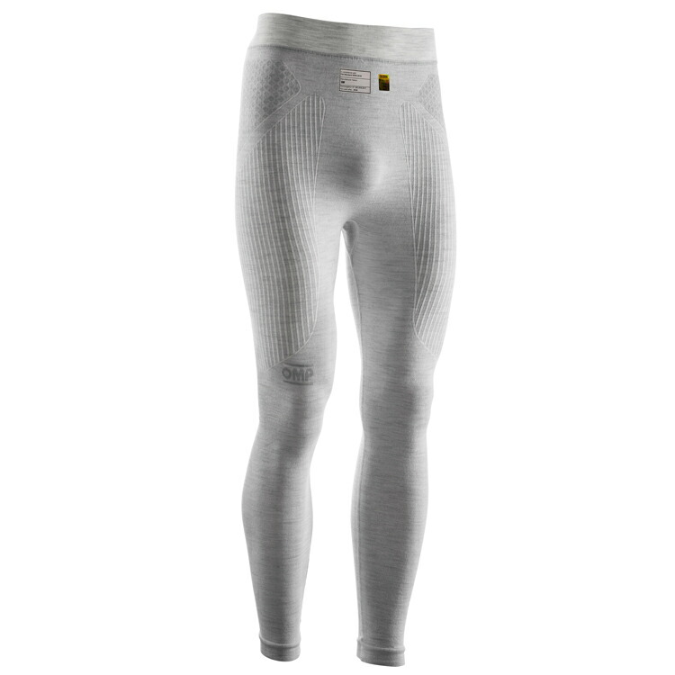 2026 NEWモデル！OMP インナーウエア TECNICA EVO PANTS ボトム パンツ ホワイト×グレー(025) FIA8856-2018公認 (IE0-0804-A01-025) MY2026