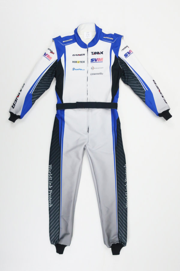 monocolle Marina UNIK custom kart racing suits carbon blue - monocolle ...