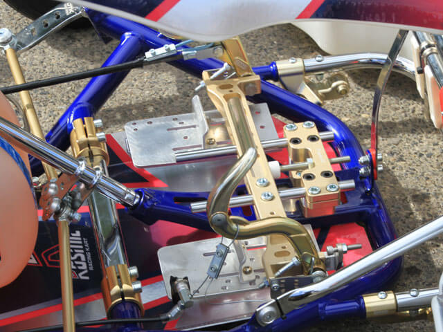 Junior / KIDS pedal kit V2 OTK TONY KART / KOSMIC Aluminum pedals P/B10mm  Triple-k Racing kart parts - monocolle mototor sport Japan
