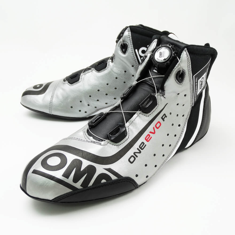 Custom color order OMP ONE EVO R RACING SHOES SILVER monocolle mototor  sport Japan