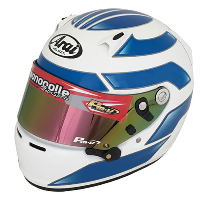 monocolle Original Aufkleber TYPE-A02 Blau für Arai Helm SK-6 PED -  monocolle Motorsport Japan