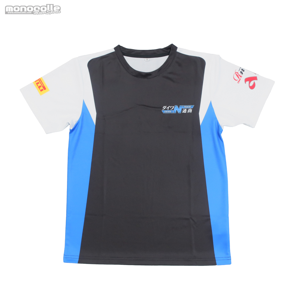 ロゴ模様デザイン　昇華プリント　ドライTシャツ