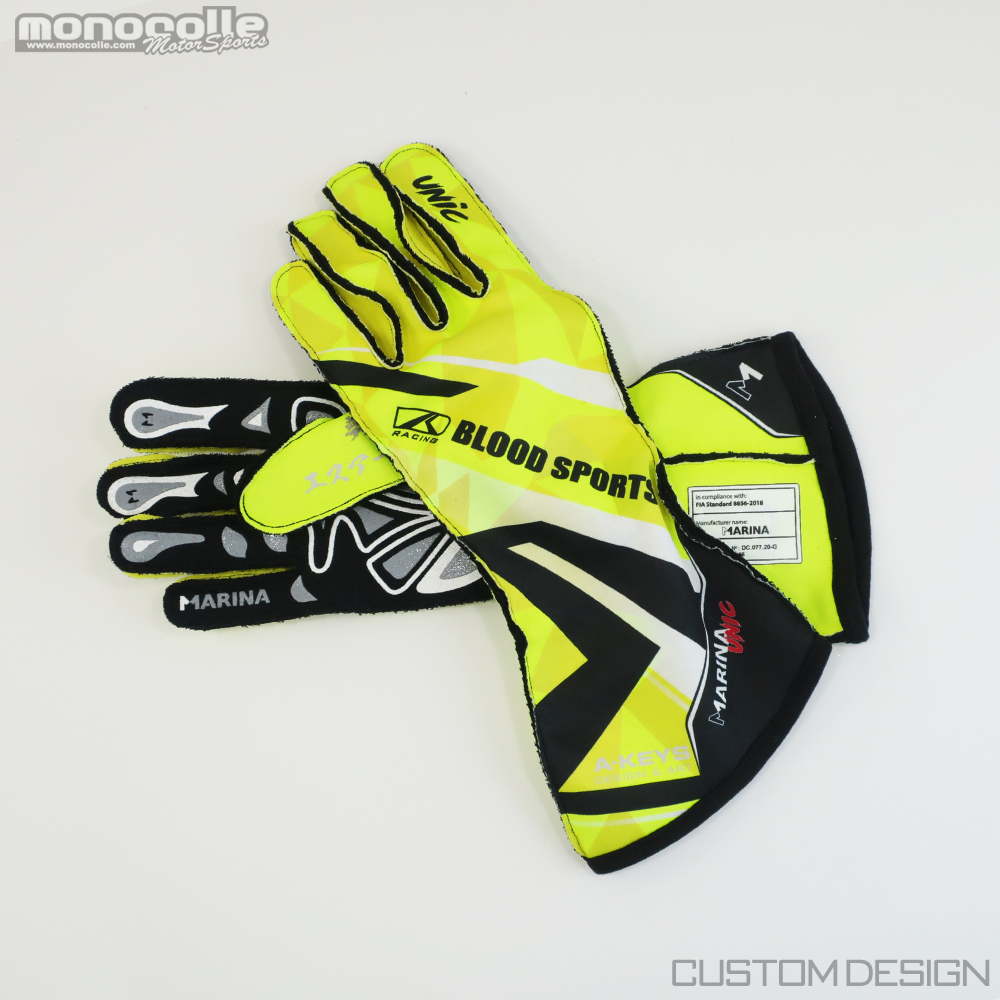 Custom design racing gloves 
