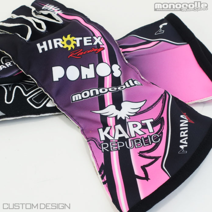 Custom racing kart glove